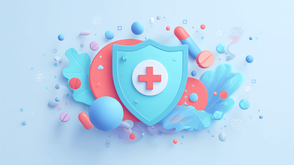 Illustration representing medicines safety and risk reduction through structured medication review