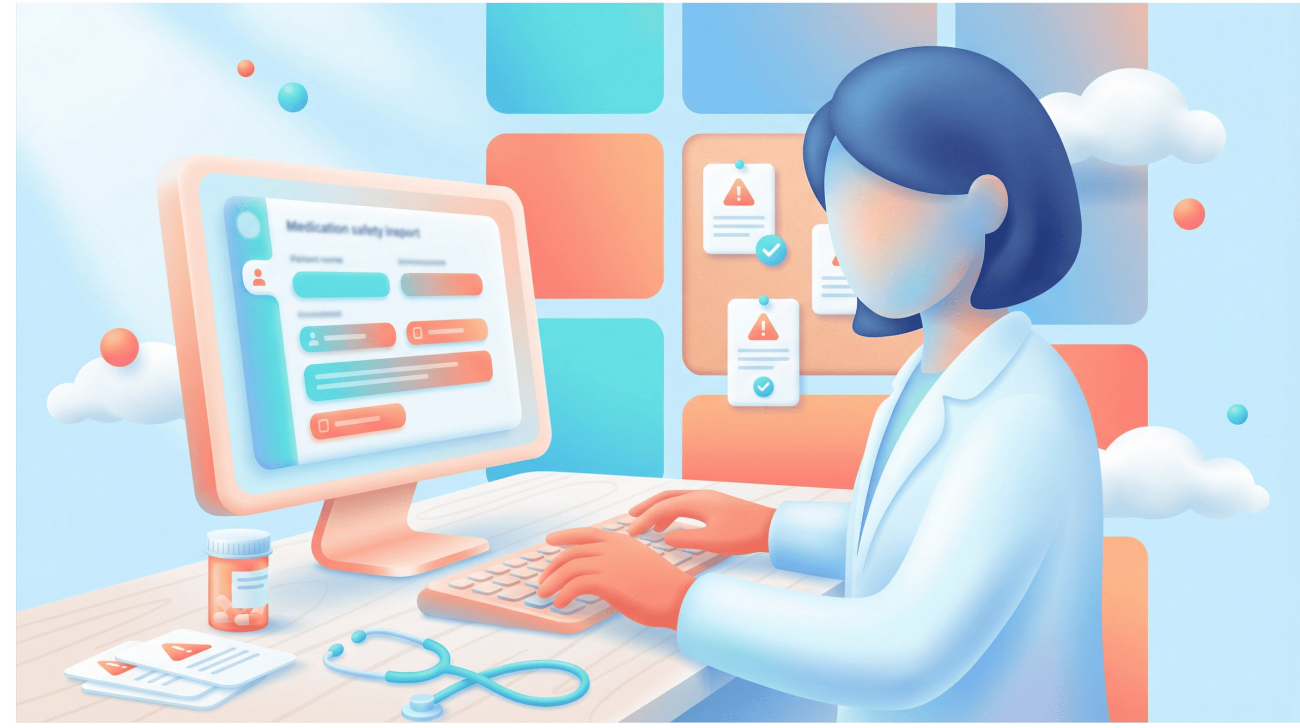 Medication safety review by healthcare professional in primary care setting.