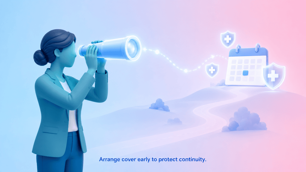 Arranging planned clinical cover early strengthens workforce continuity and practice resilience in GP practices.