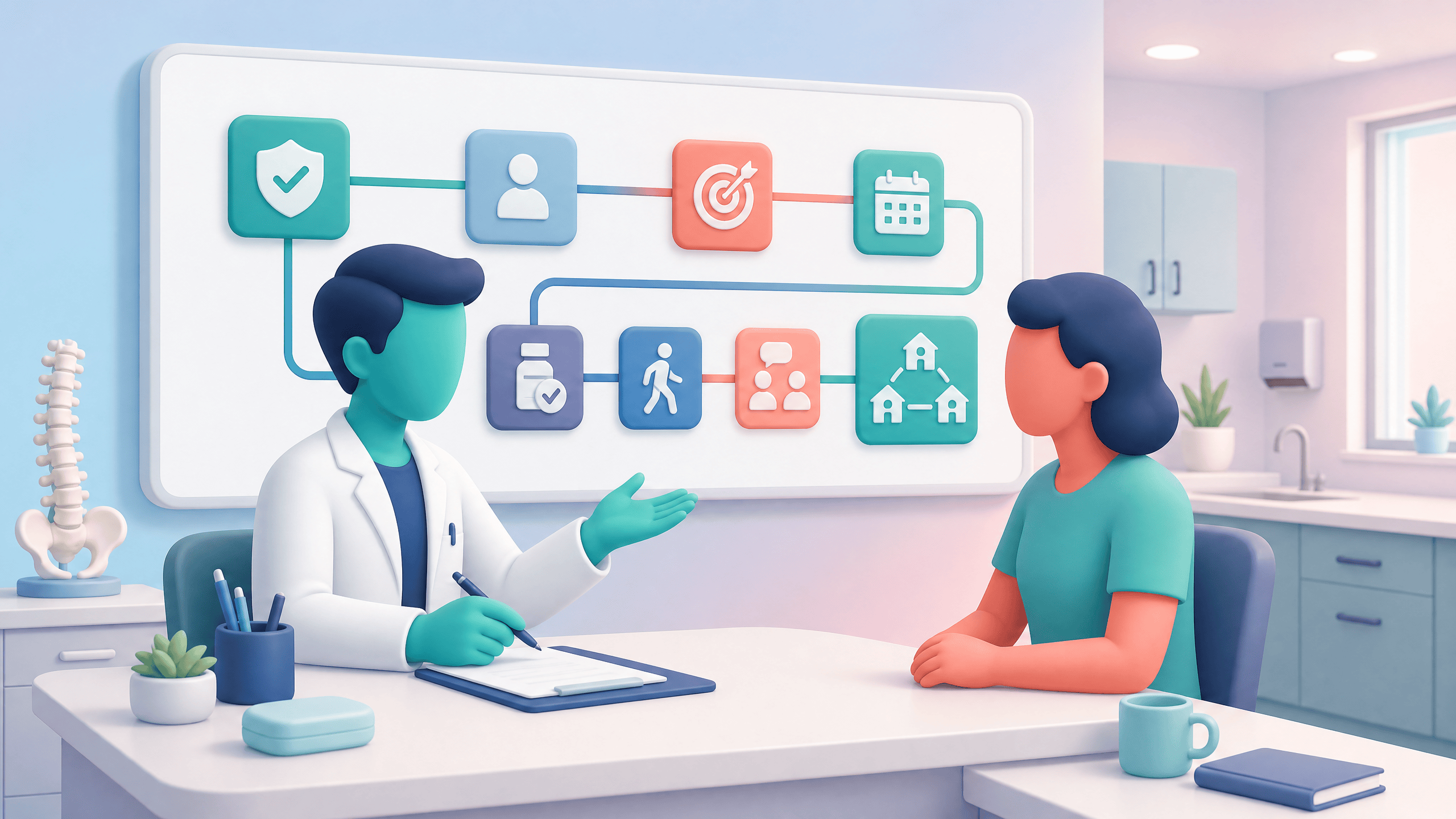 Clinical pharmacist coordinating chronic pain reviews across connected PCN member practices.